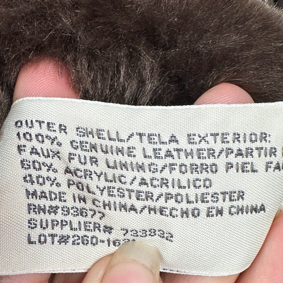 Vintage St. Johns Bay Hooded Faux Fur Lined Washable Suede Coat in Brown Size XL - Picture 8 of 11